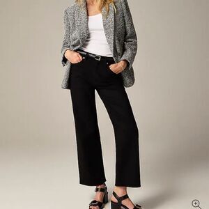 NWT J. Crew 2024 Black Slim Wide Jean Size 36